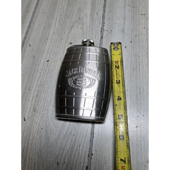 Jack Daniels Old No 7 Stainless Steel Flask 6Oz Bachelor Party Groom Gift - Picture 3 of 5